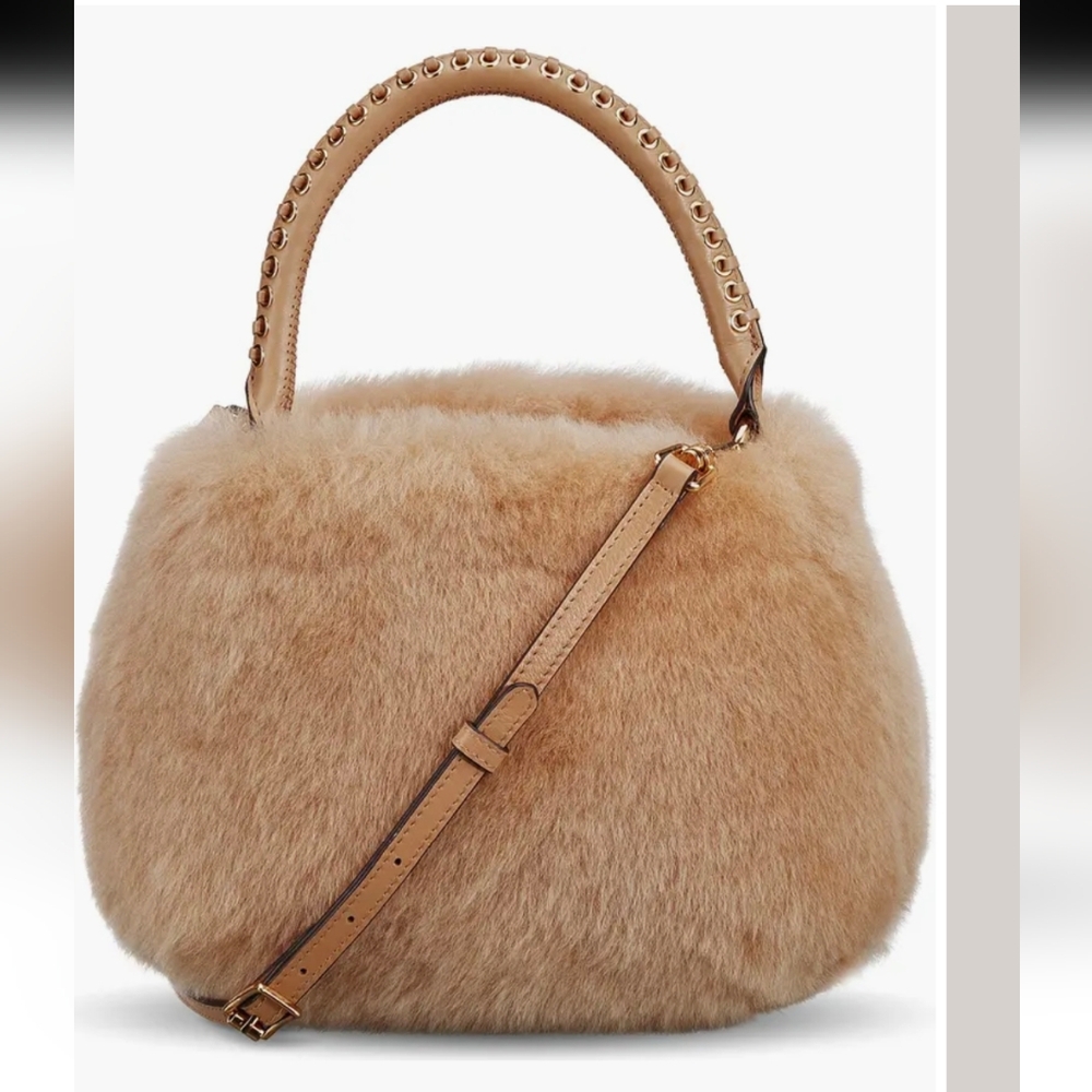 Aimee Kestenberg Tan Fur Shoulder Bag